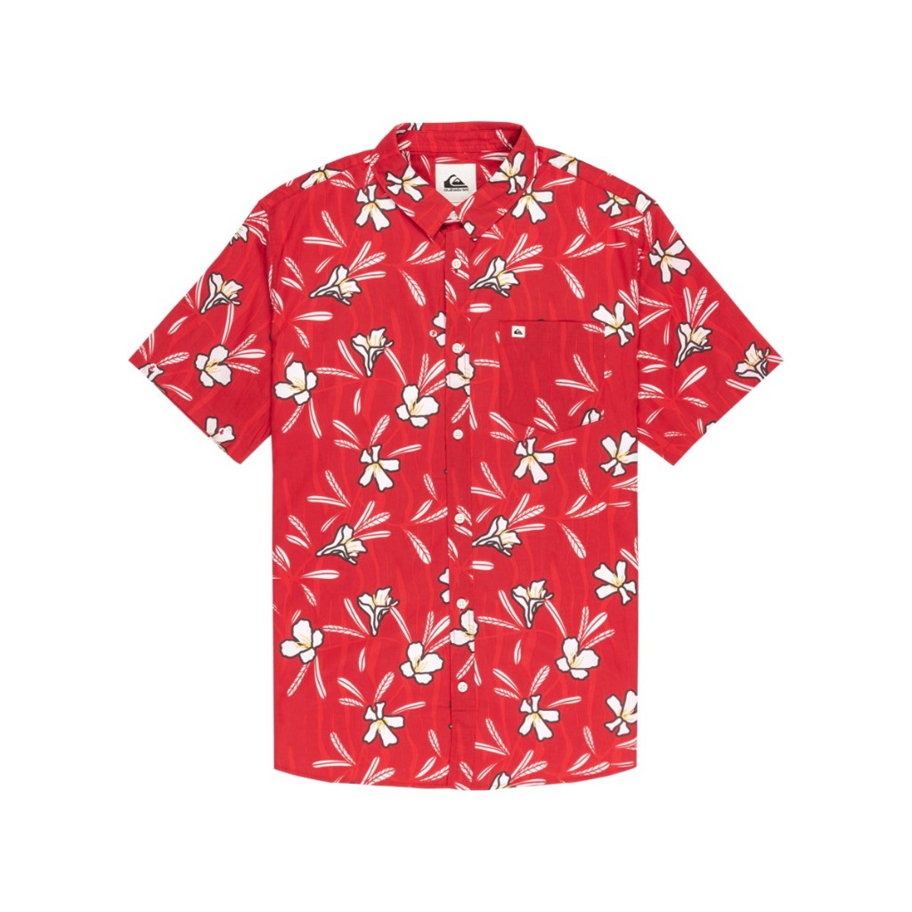 QUIKSILVER เสื้อเชิ้ตผู้ชาย Mens Apero Classic Short Sleeve Shirt-Red 253 EQYWT04605-RZM6