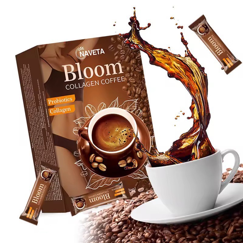 Bloom Coffee กาแฟ   ปรุงสำเร็จผสมคอลลาเจน โปรไบโอติก