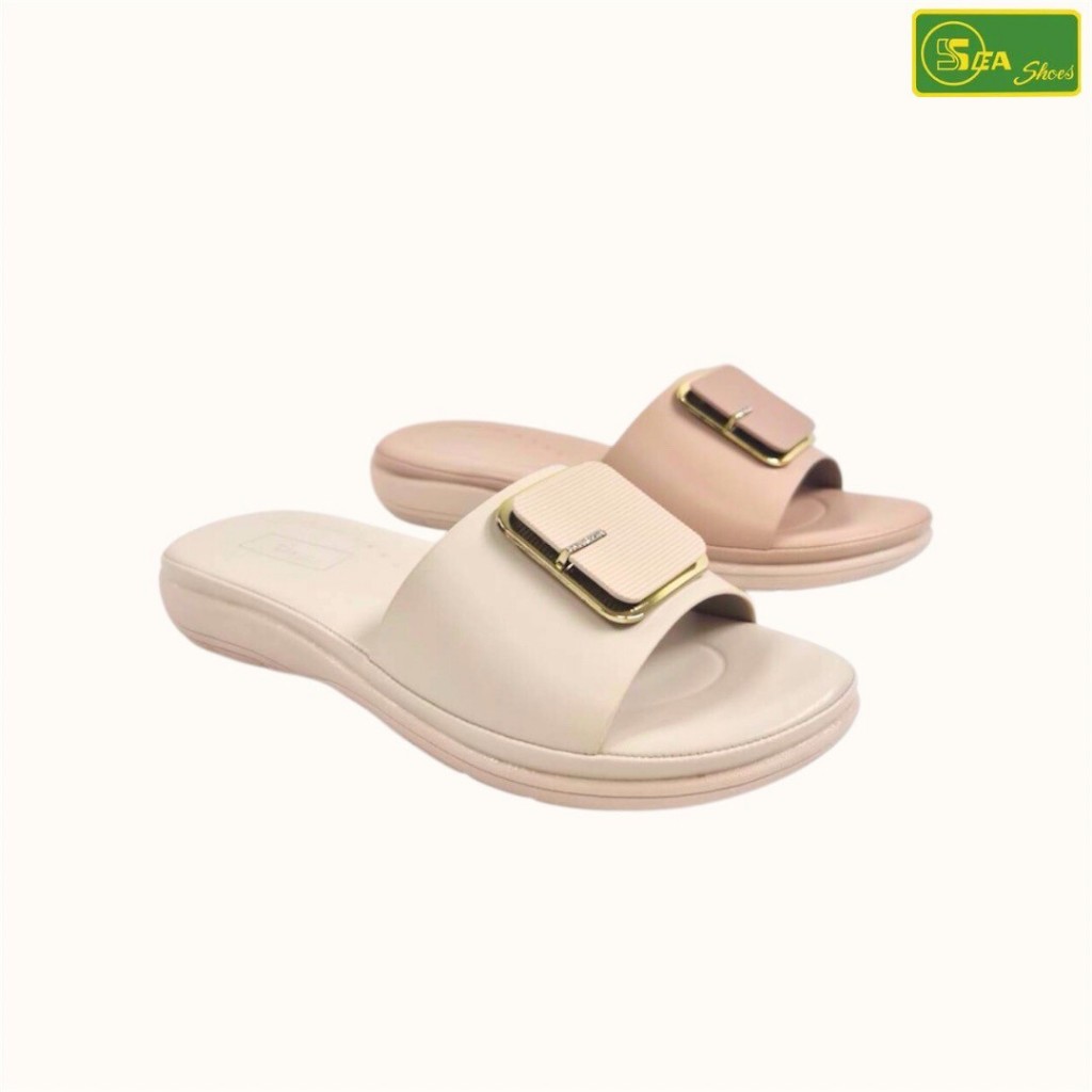 SEA Shoes(ซีชูส์) 9565-007 รองเท้าแตะสวมผู้หญิง พื้นนุ่ม เดินสบาย