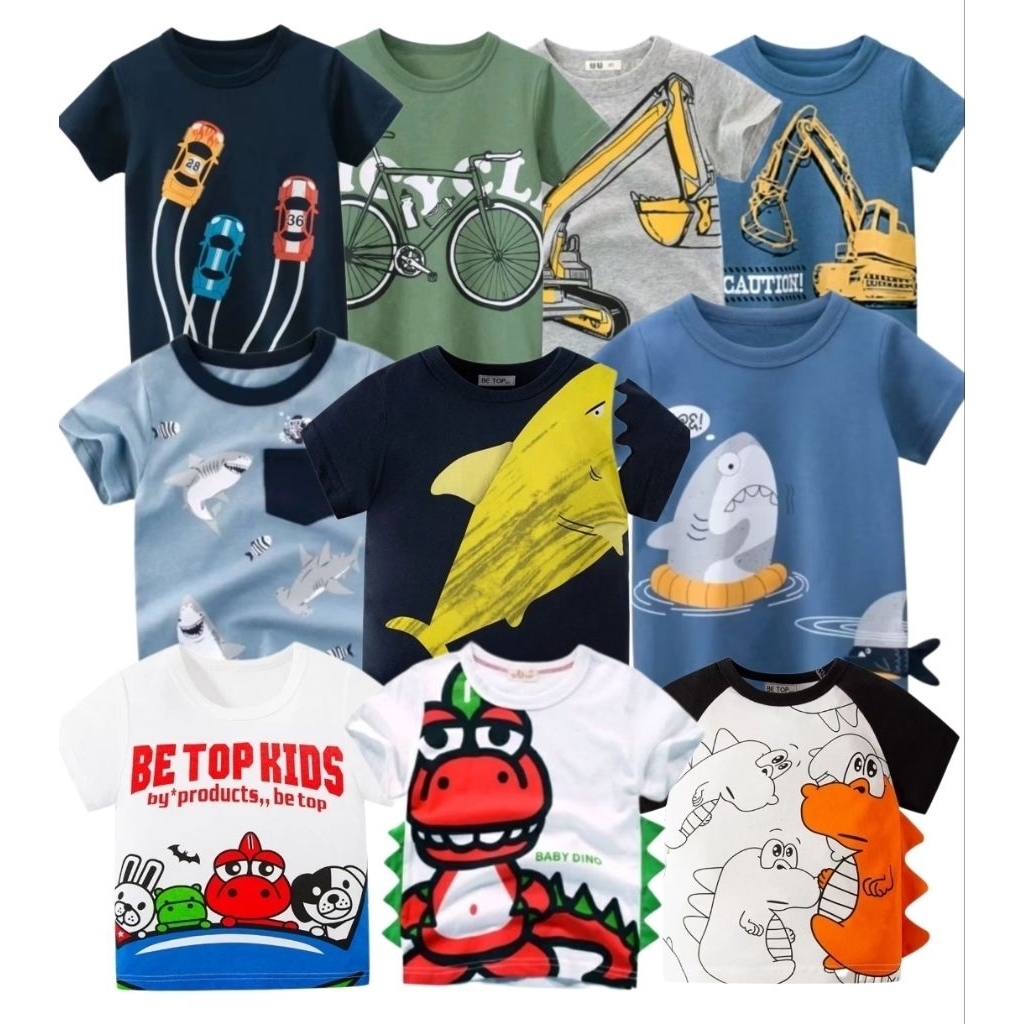 เสื้อยืดเด็ก1-6ขวบน่ารักใส่สบาย