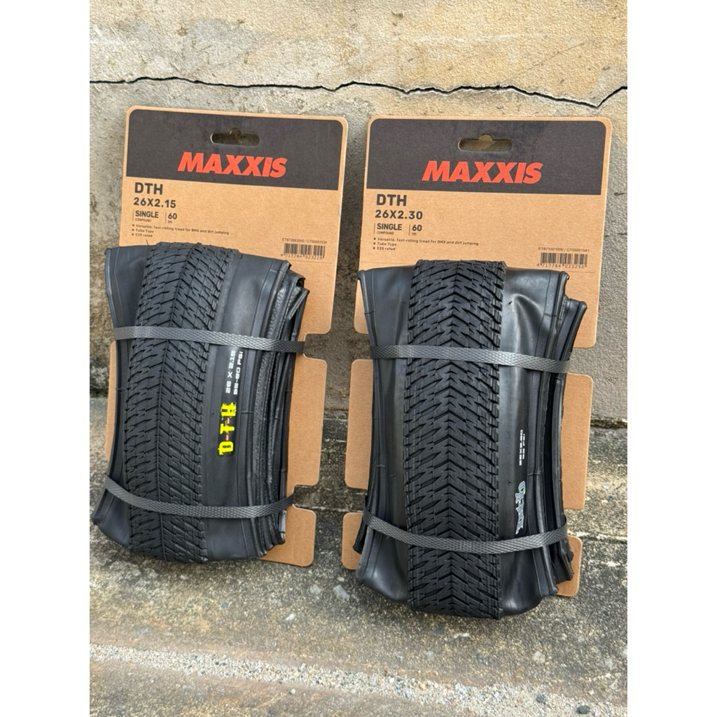 ยาง Maxxis DTH 26 x 2.15” / 26 x 2.30” จักรยานเสือภูเขา mtb ขนาดล้อ 26นิ้ว