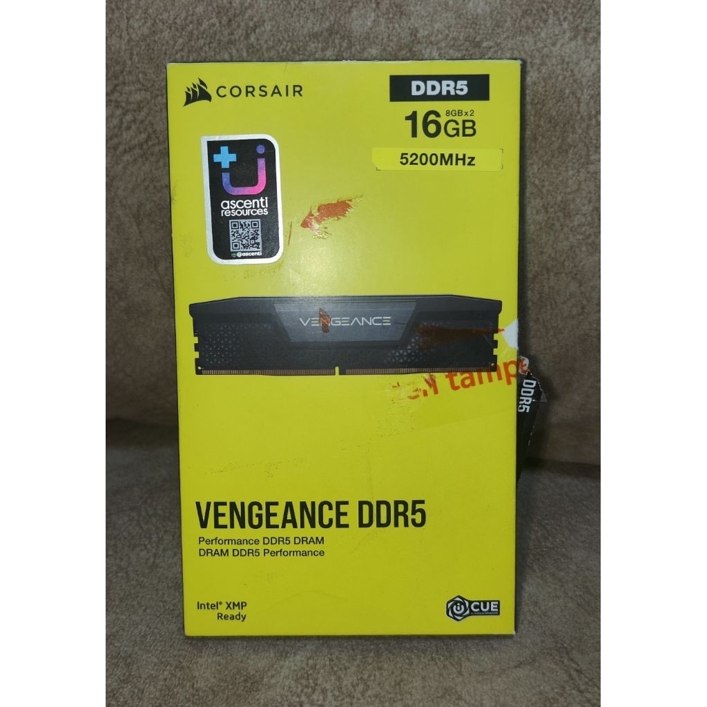 RAM CORSAIR VENGEANCE 16GB DDR5 Bus 5200 MHz CORSAIR (มือสอง)