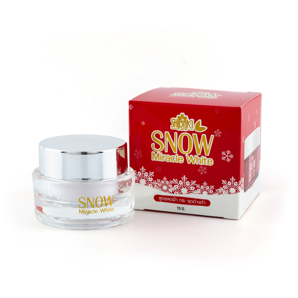 ชิบากิ สโนว มิราเคิล ไวท์ (SHIBAKI SNOW MIRACLE WHITE) กระปุกใสรุ่นใหม่