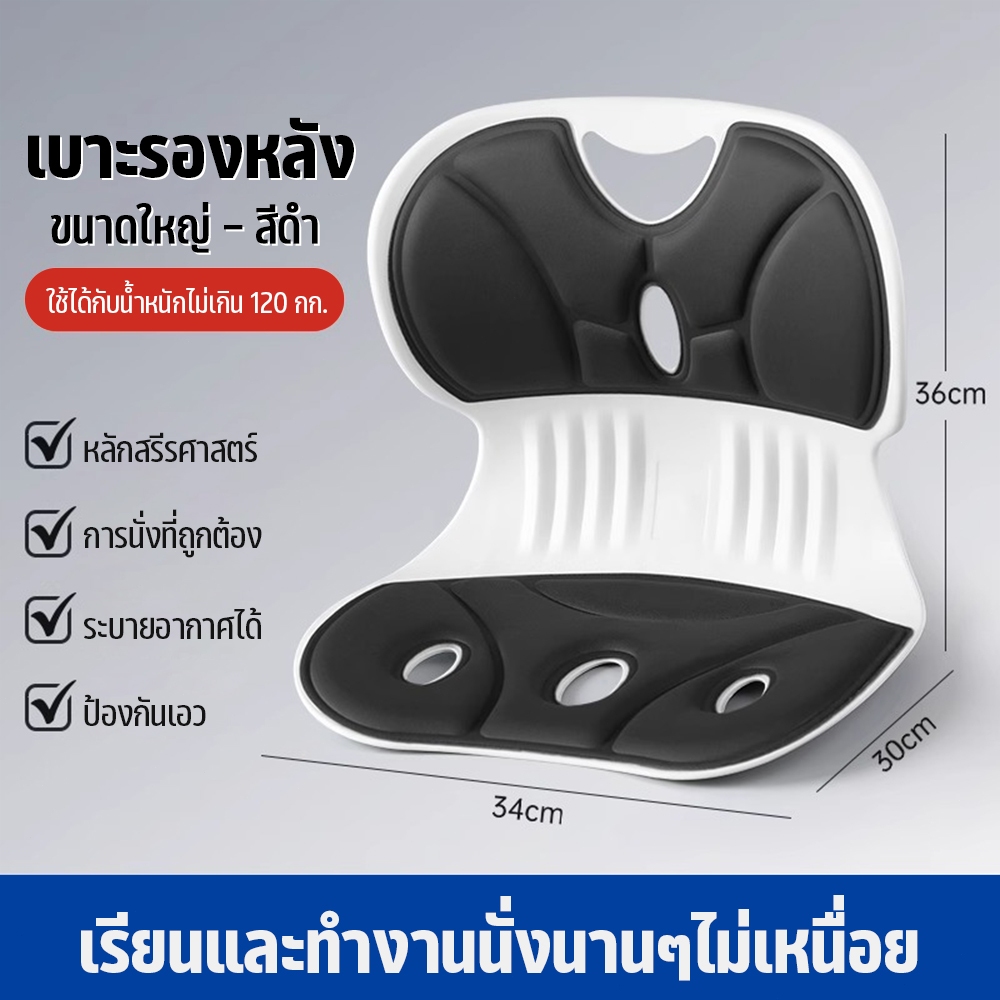 เบาะรองนั่ง ออฟฟิศซินโดรม ปวดหลัง สะโพก Ergonomic สะดวกสบายและดูแลกระดูกสันหลัง เบาะรองนั่งเพื่อสุขภาพ เบาะรองเอว