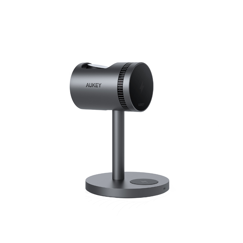 AUKEY MagFusion 3-in-1 แท่นชาร์จไร้สาย Qi2 รุ่นใหม่ล่าสุด สำหรับiPhone มีระบบระบายความร้อน LC-MC311A