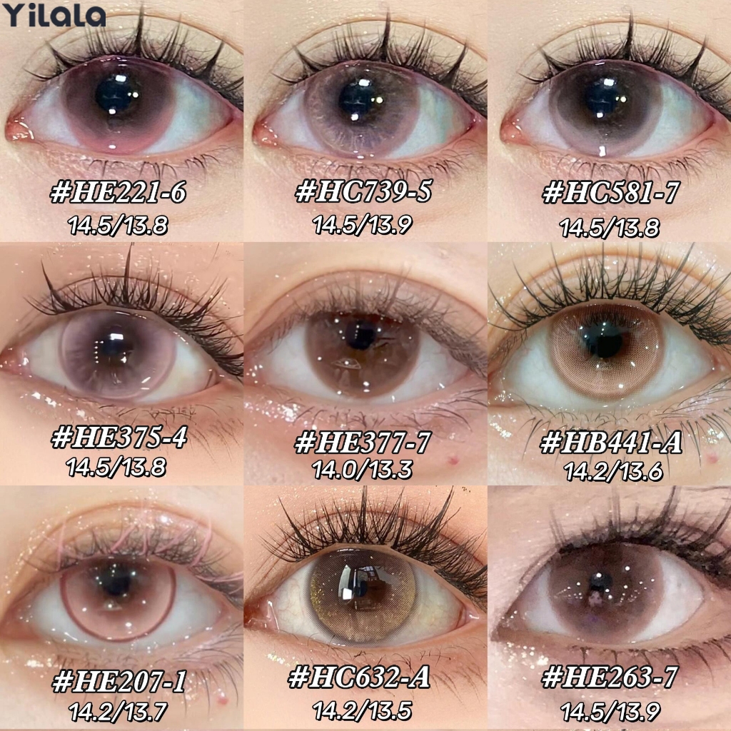 คอนแทคเลนส์สี คอนแทคเลนส์ ลายการ์ตูนอนิเมะ 2 ชิ้น/คู่ คอนแทคสีชมพู/คอนแทคเลนส์สีแดง