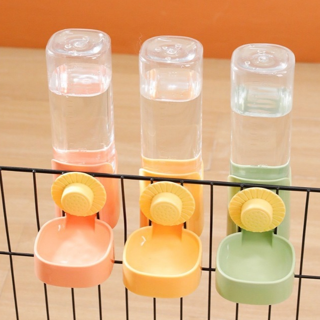 ที่ให้น้ำอัตโนมัติ 500ml กระบอกใส่น้ำแบบแขวน เครื่องให้น้ำ สัตว์เลี้ยง ใช้ได้ทั้งน้องหมา น้องแมว กระต่าย นก
