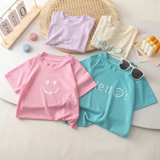 เสื้อผ้าเด็กหญิง สไตล์น่ารัก ผ้านิ่ม ระบายอากาศดี สีสดใส ใส่สบาย พร้อมส่งทันใจ