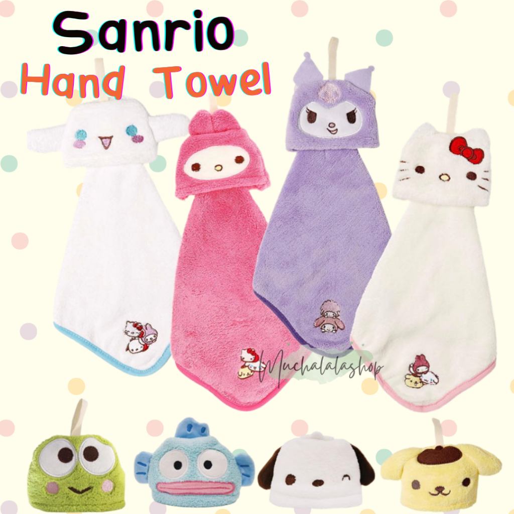 [พร้อมส่ง] Sanrio Character : Hand Towel ผ้าเช็ดมือ ซาริโอ้ ของแท้จากญี่ปุ่น