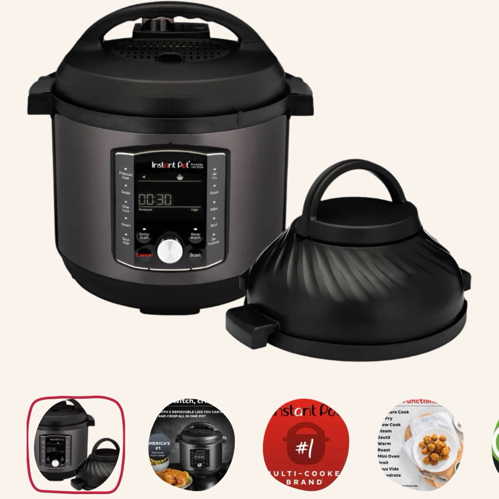 Instant Pot® Pro™ Crisp & Air Fryer 8QT Multi-Use Pressure Cooker and Air Fryer👨🏻‍🍳หม้อทำอาหารอเนกปร