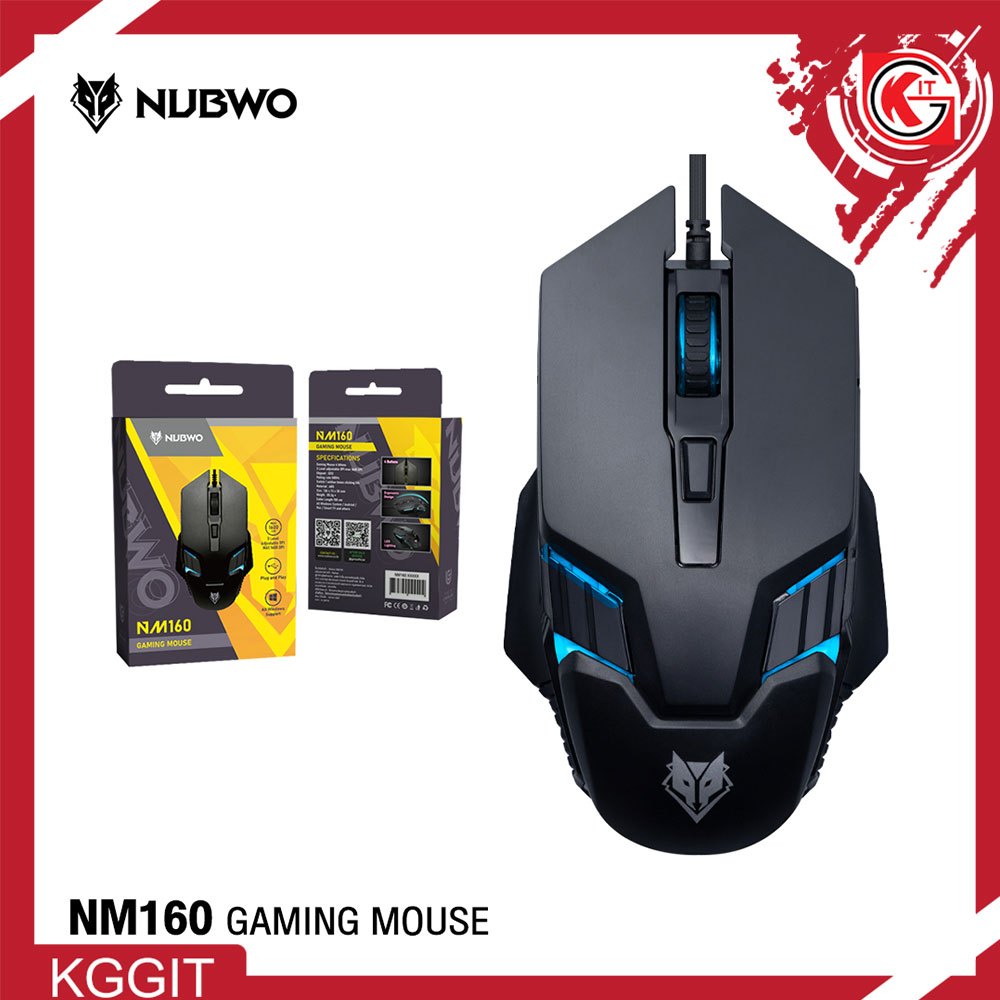 Nubwo เมาส์เกมมิ่งรุ่น NM160 Ergonomic Design Gaming Mouse