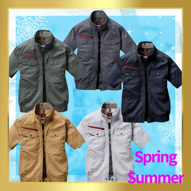 BURTLE Unisex Spring/Summer Aircraft Short Sleeve Blouson AC7146 ,Direct from Japan