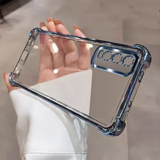 เคสใส กันรอยเลนส์กล้อง สำหรับ Vivo Y20 Y20S Y20I Y12A Y12S Y3S Y11 Y12 Y15 Y17 เคสขอบสี กันกระแทก หรูหรา
