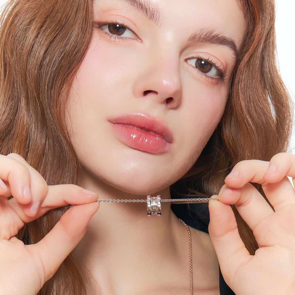 (พร้อมส่ง) Mines Jewelry สร้อยคอนพเก้า รุ่น “Whisper of Luck”(Silver92.5) - รูปที่ 3