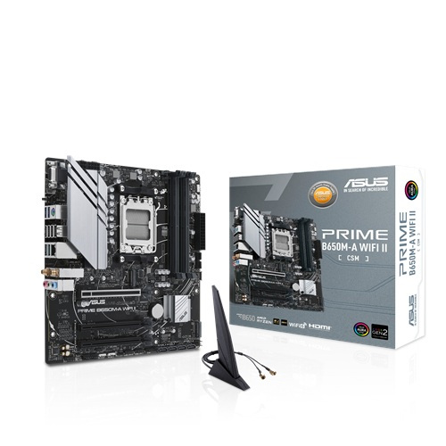 MAINBOARD (เมนบอร์ด) ASUS  PRIME B650M-A WIFI II-CSM Ryzen™ 9000  AM5 DDR5 HDMI/DP/VGA mATX