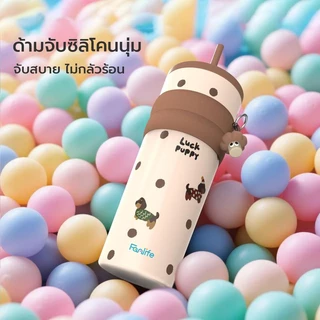แก้วนํ้าเก็บความเย็น ขนาด 710 มล แก้วเก็บความร้อนสแตนเลส พร้อมฝาหลอดกันฝุ่นและฝาแก้วกันลื่น ออกแบบให้มีหูหิ้วพกพาสะดวก