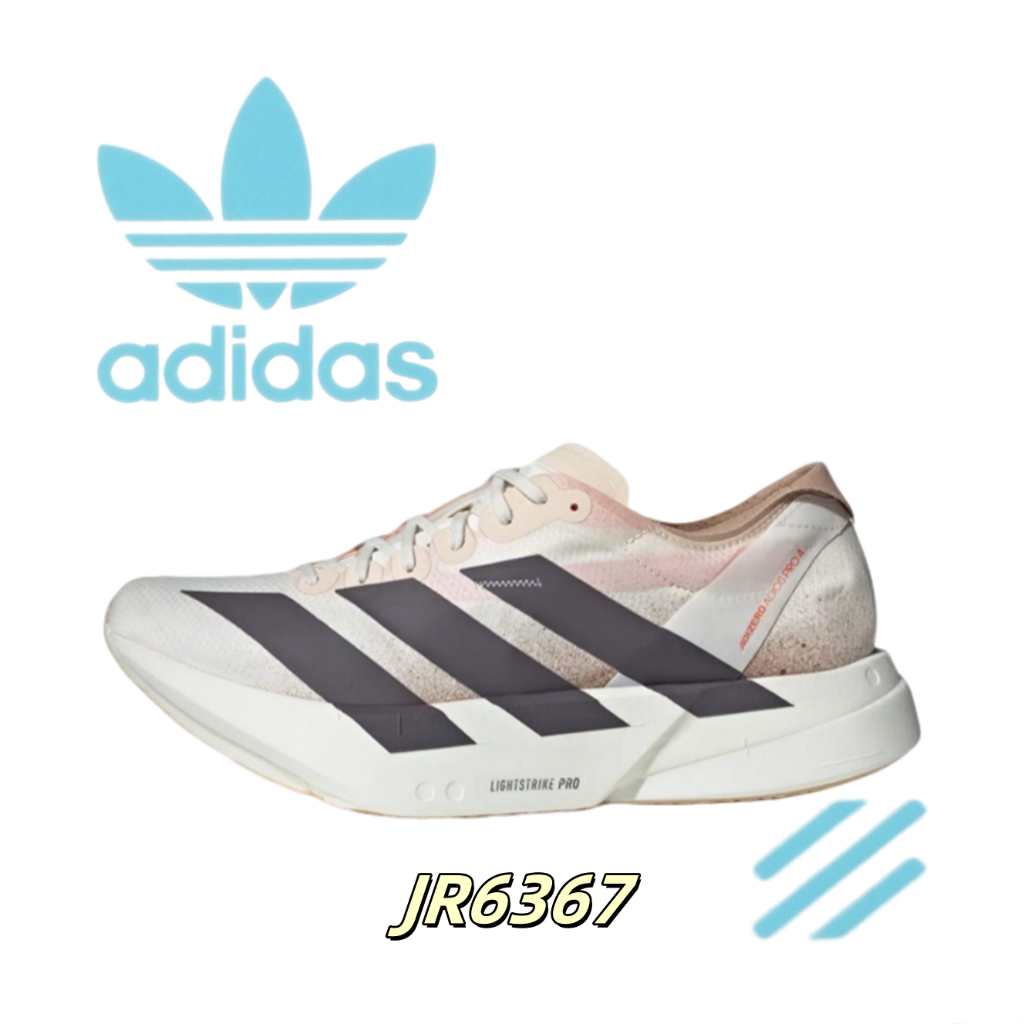 ของแท้ 100 % 🥾adidas Adizero Adios Pro 4  JR6367 รองเท้าผ้าใบสำหรับผู้ชาย และผู้หญิง