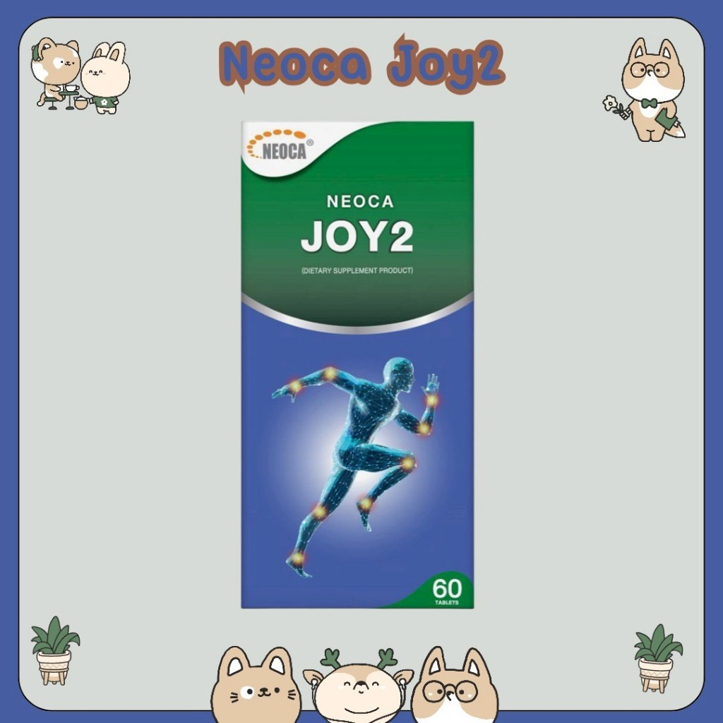 #NEOCA JOY2 นีโอก้า จอยทู กระดูกอ่อนปลาฉลาม บำรุงกระดูก ขนาด 60 เม็ด