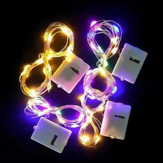 ( รวมแบตเตอรี ่ ) ไฟ LED String Fairy 3 โหมดโคมไฟตกแต ่ งในร…
