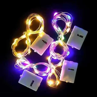 ( รวมแบตเตอรี ่ ) ไฟ LED String Fairy 3 โหมดโคมไฟตกแต ่ งในร ่ มและกลางแจ ้ งกันน ้ ํา