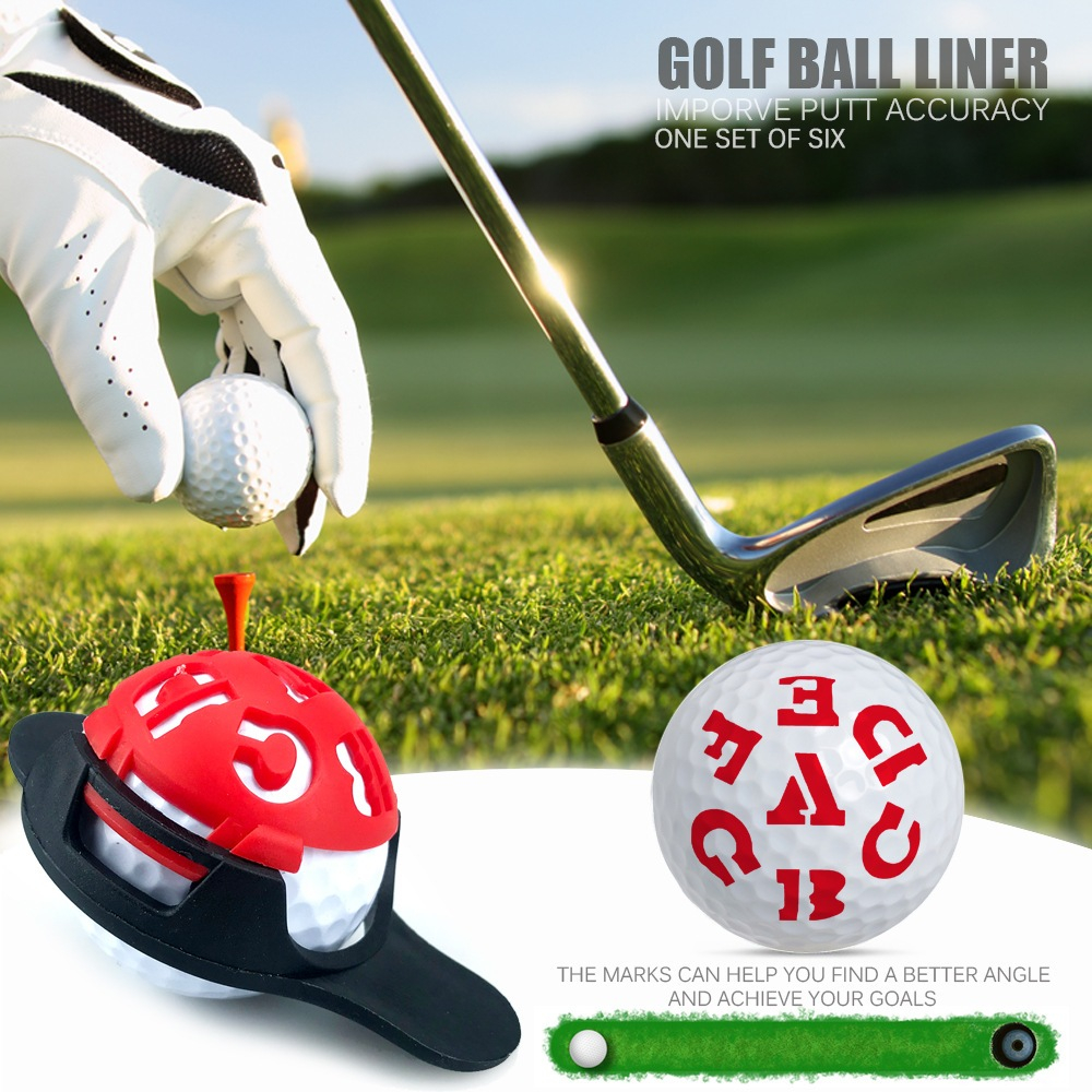 บอลไลน์มาร์คเกอร์ 1 ชุดมี 6 ลาย + ปากกา Ball Line Marker 6 in 1 with Pen HXQ011