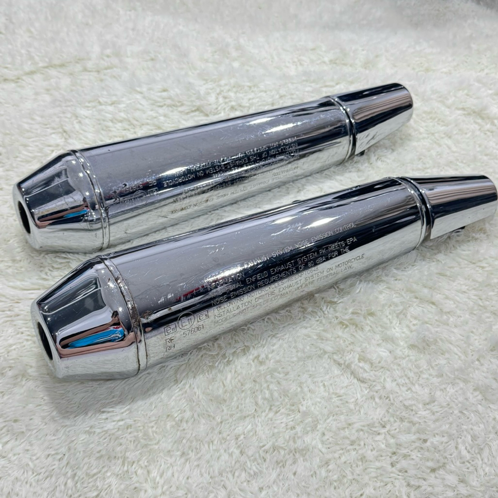 ท่อเดิม Royal Enfeild interceptor650 แท้มือสอง มีตำหนิตามภาพ