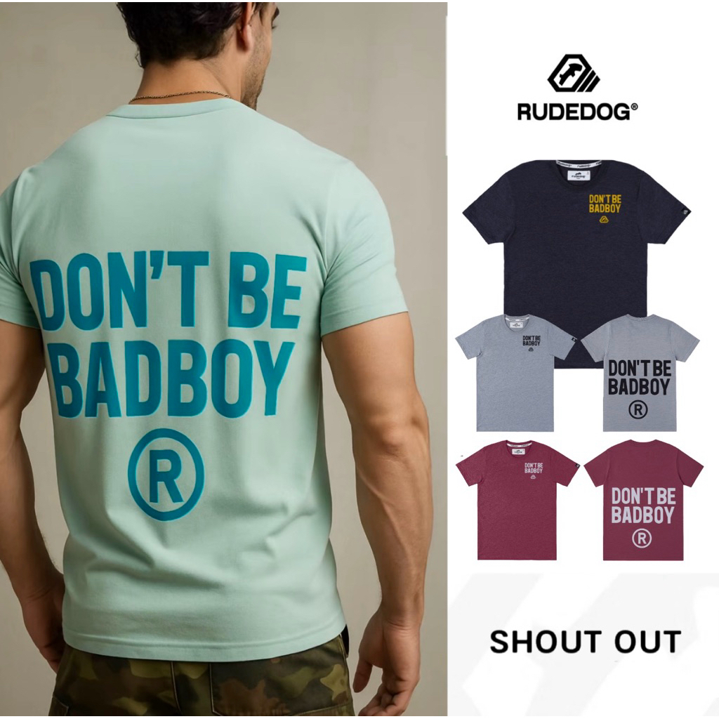 Rudedog รุ่น Shouout เสื้อยืดrudedog เสื้อrudedog รุ่นใหม่ (ลิขสิทธิ์แท้100%)