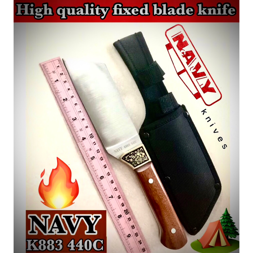 High quality fixed blade knife NAVY K883 for collection and camping 🏕️