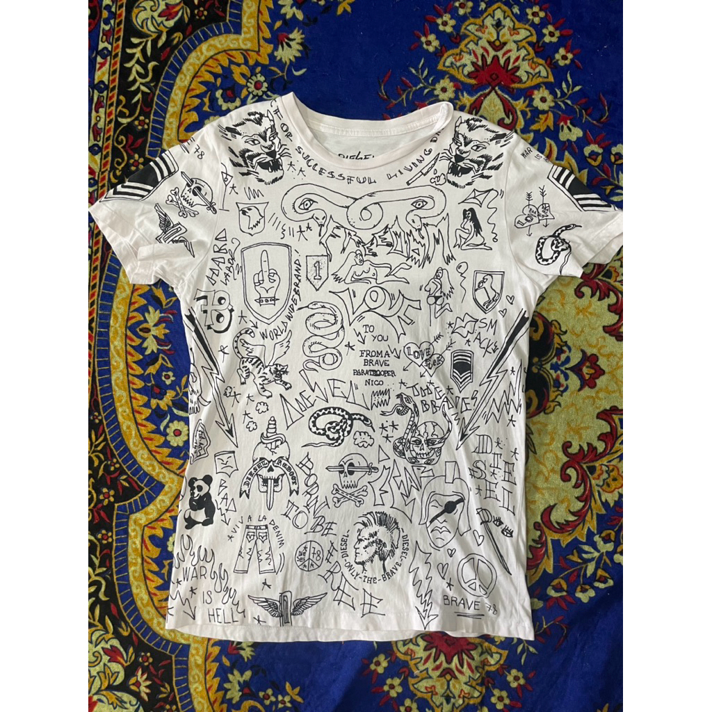เสื้อ Diesel ลายหน้า