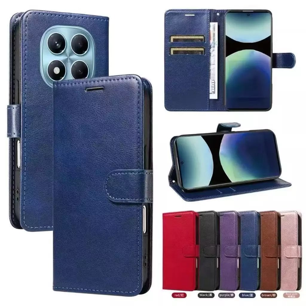 เคสฝาพับหนัง มีล็อค สำหรับXiaomi Redmi Note15 Note15Pro Plus Note14 Pro Note13 Note13Pro Plus Poco M8Pro X7 X6 Note12