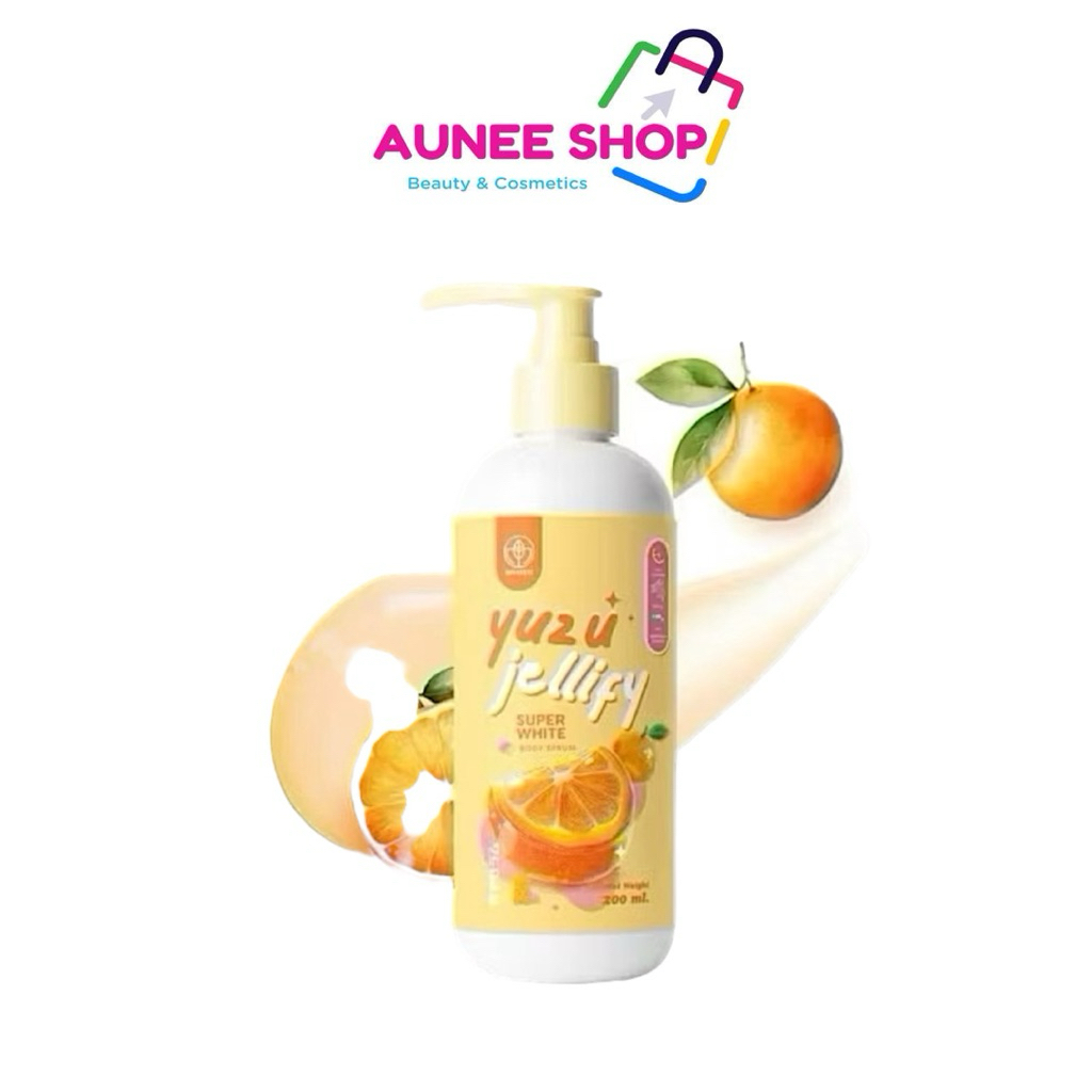 ส่งฟรี/มีไลฟ์ เจลลี่เซรั่ม สูตรมาส์กผิวญี่ปุ่น Yuzu Jellify  Super White Body Serum ปริมาณ 200 ml.