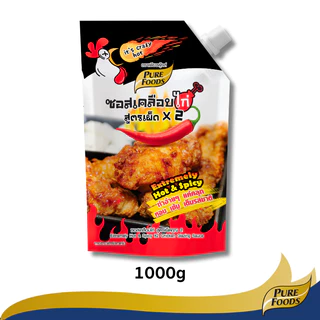 ซอสเคลือบไก่ เผ็ดx2 ขนาด 1000g ซอสเผ็ดเกาหลี เพียวฟู้ดส์ ซอสสำเร็จรูป ซอสเผ็ด ไก่เผ็ด