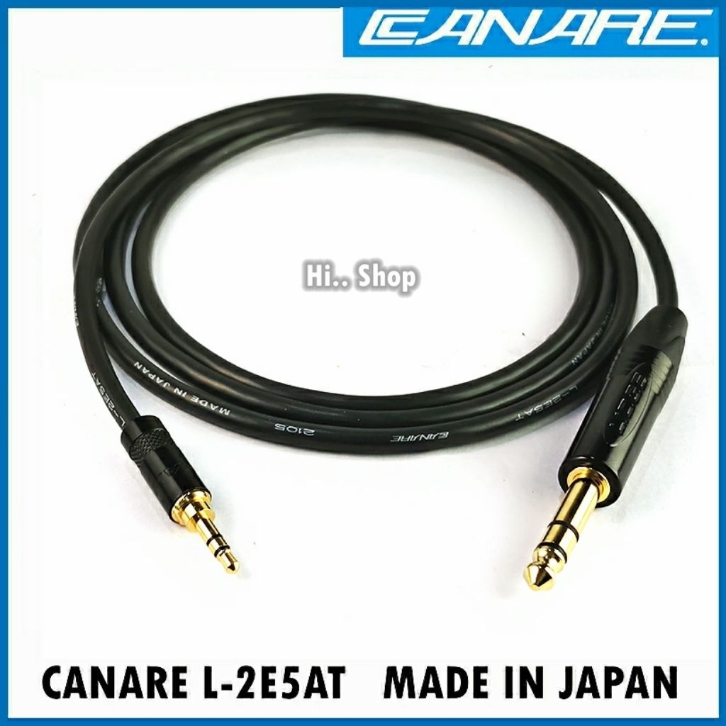 Canare AUX3.5 -TRS6.35 สายCanare L-2E5AT /หัวREAN-Lidge