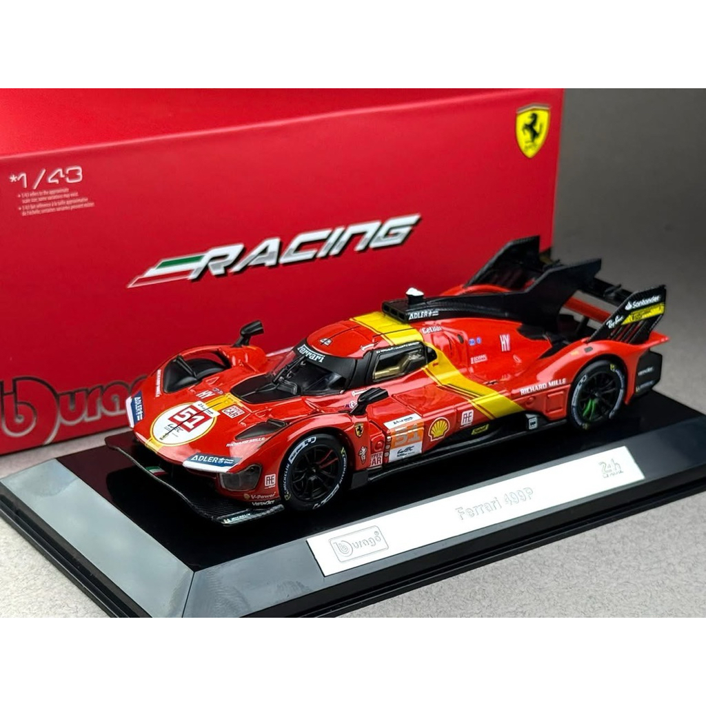 🔹Ferrari 499P #51 Scale 1:43 ยี่ห้อ Burago