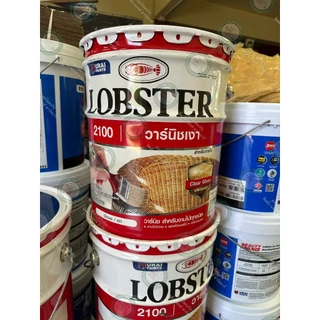 LOBSTER วาร์นิชเงา ล็อบสเตอร์ วานิชเงา ตรากุ้ง ถังใหญ่ 17.5 ลิตร (High Gloss Varnish No. 2100)