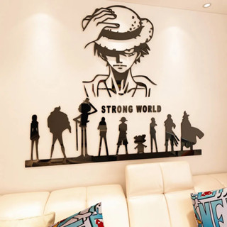 การ์ตูนอะนิเมะติดผนังสติ๊กเกอร์พื้นหลังห้องเด็กผนังตกแต่งสติ…