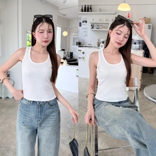 88story.th - Rika top พร้อมส่ง เสื้อกล้ามผ้าร่องหนานุ่มยืดหยุ่นได้ดี สาวอวบใส่ได้ ทรงสวยมาก