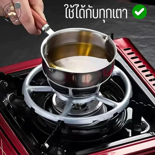 หม้อสแตนเลสมินิ มีด้ามจับไม้ จับถนัดมือ หม้อใช้ได้กับเตาทุกประเภท สแตนเลส 316 อย่างดี