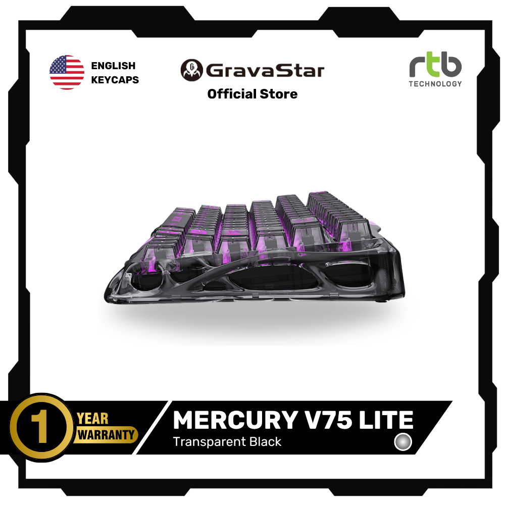 GravaStar Mercury V75 Lite คีย์บอร์ดเกมมิ่ง Gaming Keyboard