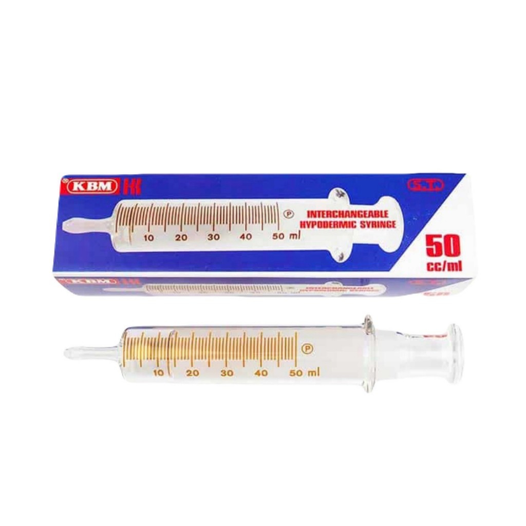(ส่งไว) ไซริ้งแก้ว 50 มิลลิลิตร ให้อาหารทางสายยาง Syringe 50 ml