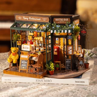 Rolife DIY Miniature Dollhouse : Tipsy Restaurant DG167 โมเดลบ้าน บ้านตุ๊กตา | ของแต่งบ้าน ของเล่นตัวต่อ