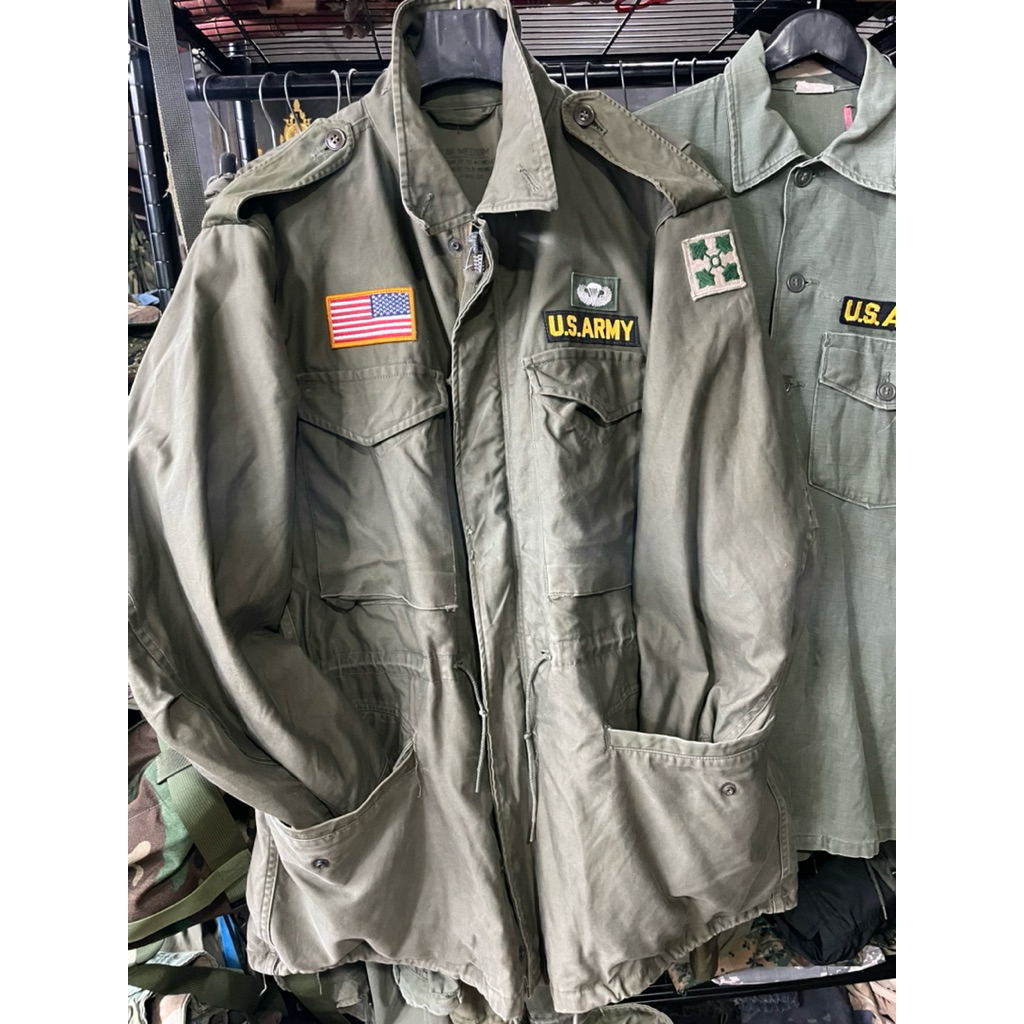 เสื้อแจ็คเก็ตทหาร USA M51 ซิปเงิน Korean War  Field Jacket Military 1951s Coat REGULAR MEDIUM อก46“-