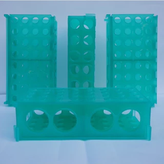 ที่วางหลอดทดลอง | Plastic Rack 4 ด้าน | Tube Rack สำหรับ Microcentrifuge 0.5–50 ml | คละสี (ส้ม/เหลือง/เขียว)