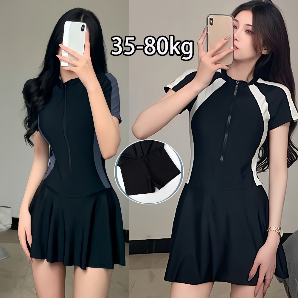 ชุดว่ายน้ำสำหรับสุภาพสตรี 35-80 กก. วันพีซพร้อมเบาะรองนั่งชุดว่ายน้ำสำหรับฉากต่างๆเช่นชายหาดวันหยุดเล่นน้ำ
