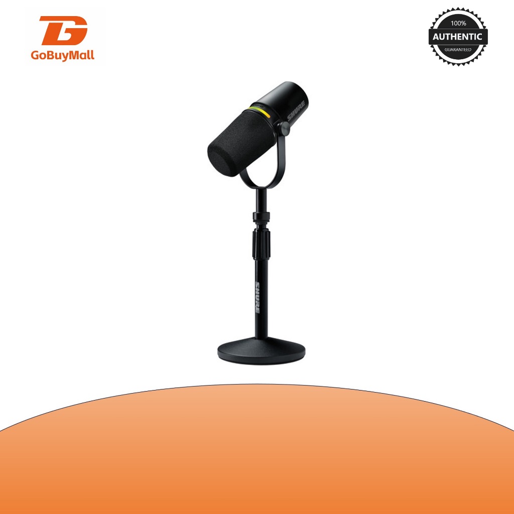 Shure MV7+- K Podcast XLR/USB Microphone Bundle with Gator Desktop Stand [Black] - BRAND NEW