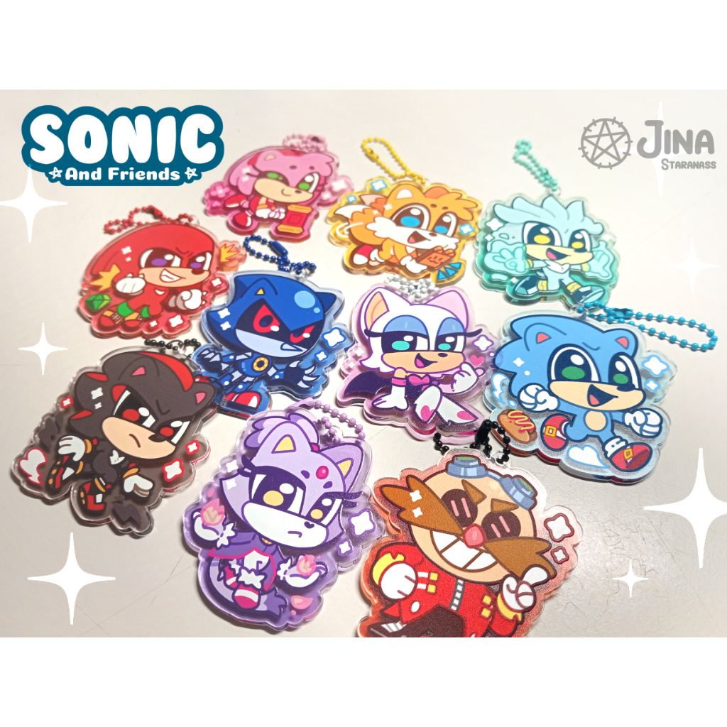 พวงกุญแจอะคริลิค โซนิค Sonic the Hedgehog / Keychain Sonic