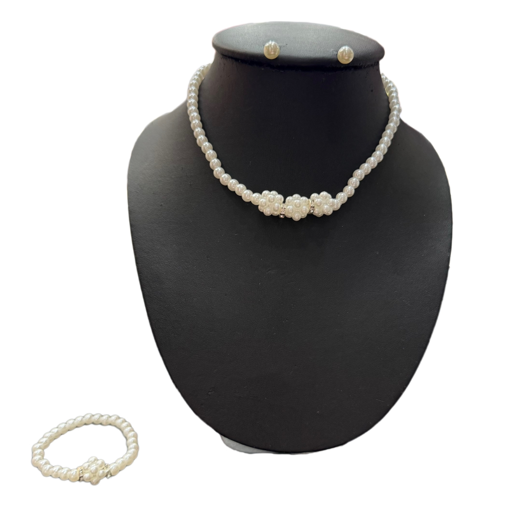 Accessories ชุดสร้อยไข่มุก สร้อยมุก พร้อมต่างหู กําไล Taladyai ส่งจากไทยได้ของเร็ว - รูปที่ 6