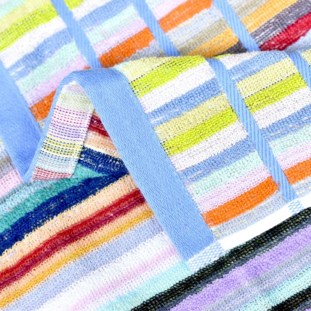 ผ้าขนหนูรายริ้วสีรุ้ง ขนาด3572ซ.ม. Cotton100% ซับน้ำดีมาก รูปที่ 3