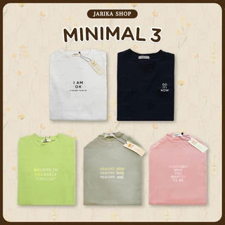 Jarikashop - เสื้อยืดลาย Minimal ( งานป้าย.. Jarika ) ( จ181 ) ( 3/3 )