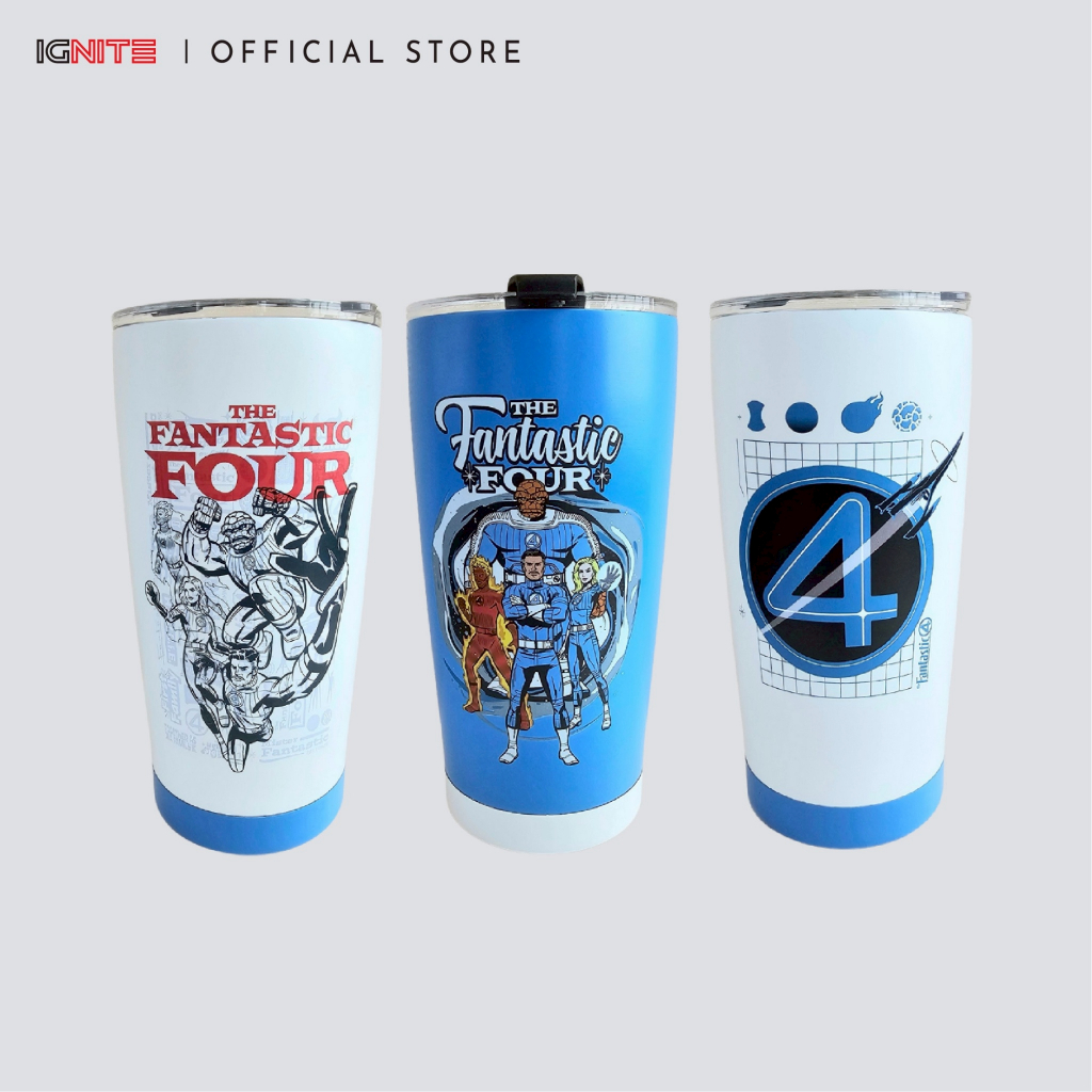 IGNITE แก้วสแตนเลสเก็บอุณหภูมิ ร้อน-เย็น ลาย Fantastic 4